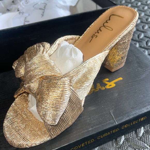 Dorothea Rose Gold Knotted High Heel Sandals. NWT/Never Worn. SIZE 8 - Picture 6 of 12